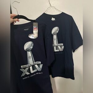 Superbowl XLV Large T-shirts (2 shirts, 1 NWT)